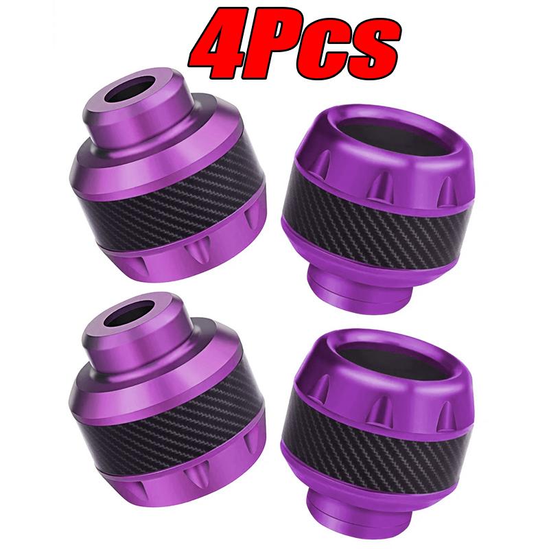2/4Pcs Aluminum Alloy Motorcycle Crash Protector Scooter Wheel Front Fork Frame Falling Protection Pads Sliders Moto Exterior