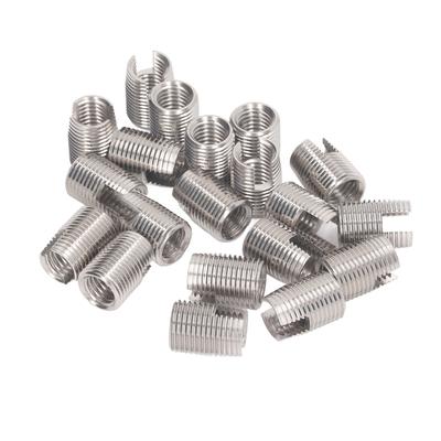 20Pcs Slotted Self Tapping Threaded Insert Stainless Steel M16 X 1.5 22mm Thread Insert for