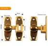 1SET Anti-theft Buckle Door Buckle Sliding Door and Window Lock Latch Door Bolt Non-punching Casement Door Lock Door Latch Door Bolt