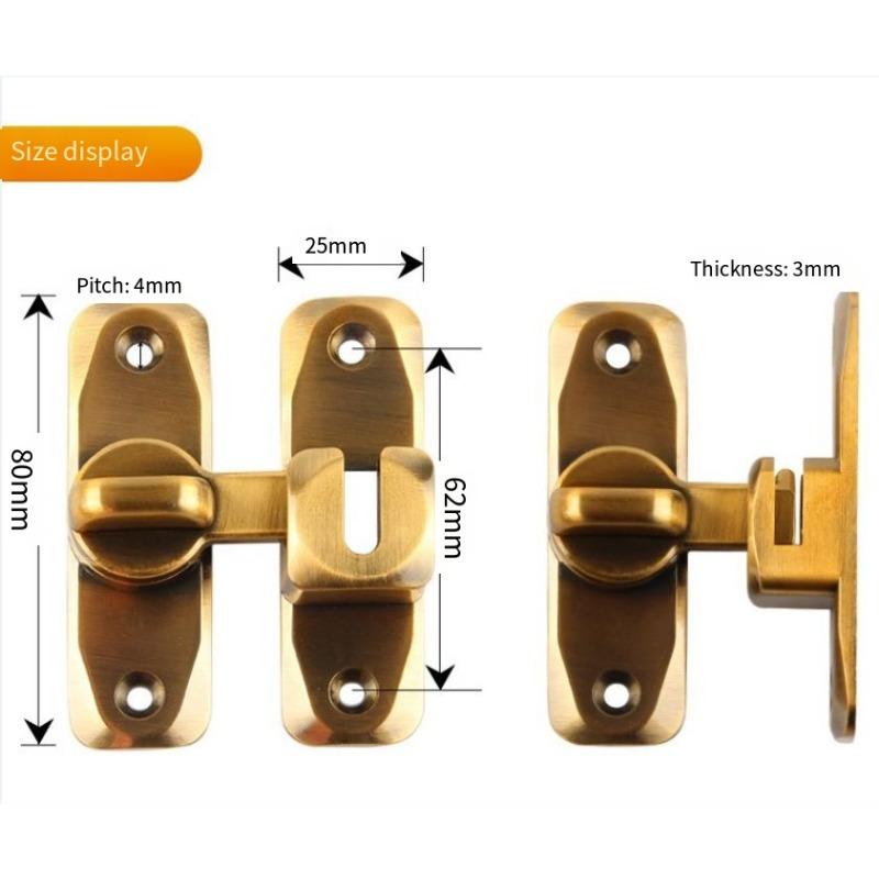 1SET Anti-theft Buckle Door Buckle Sliding Door and Window Lock Latch Door Bolt Non-punching Casement Door Lock Door Latch Door Bolt