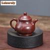 200ml Handgefertigte Yixing Lila Ton Teekannen Handgefertigter Pan-Topf Rohe Erz Lila Schlamm Kessel Zisha Tee-Set Ornamente Trinkgeschirr Zubehör