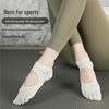 Women's Non-Slip Split Toe Yoga & Pilates Socks - Sweat-Absorbent Cotton, Fall/Winter