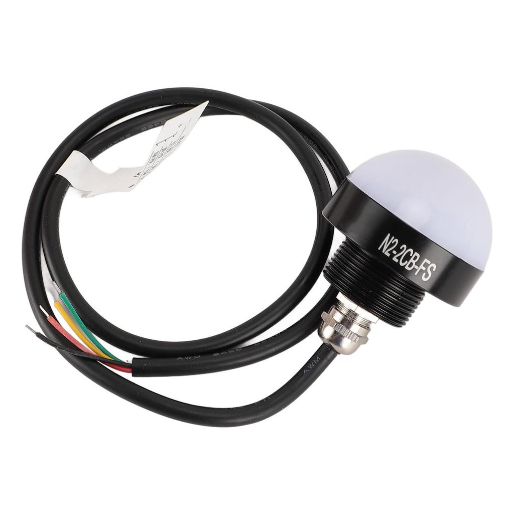 24V LED Industrial Warning Light Round Water Proof 3 Colors Industrial Signal Light for CNC Machine Tool