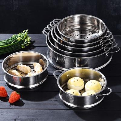 304 Stainless Steel Safe Material Generic Drain Basket Steamer Basket Kitchen Cooking Tool with Double Ear Steam Rack