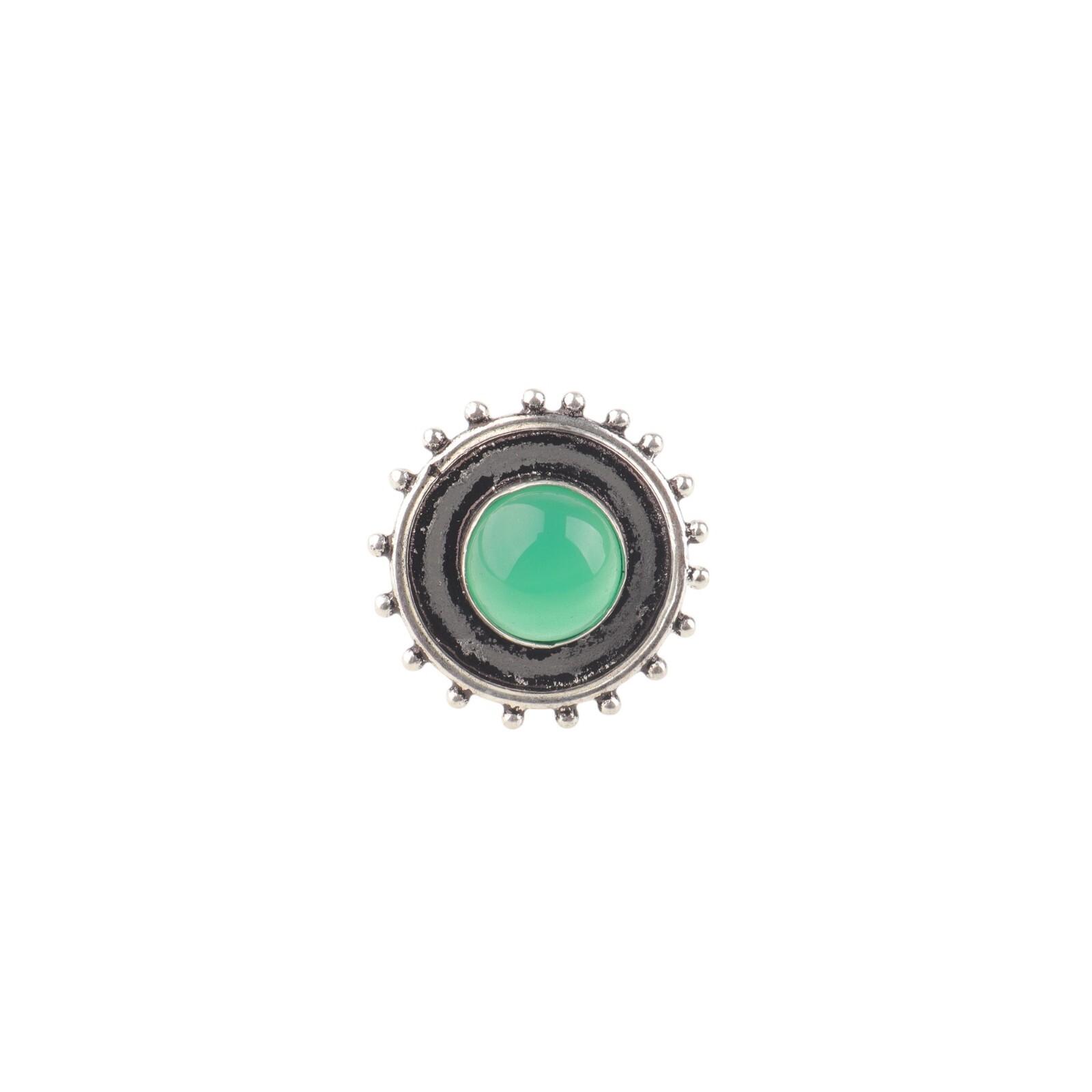 

Natural Green Onyx Cab Gemstone 925 Sterling Silver Jewelry Handmade Women Ring RR-49-32 13