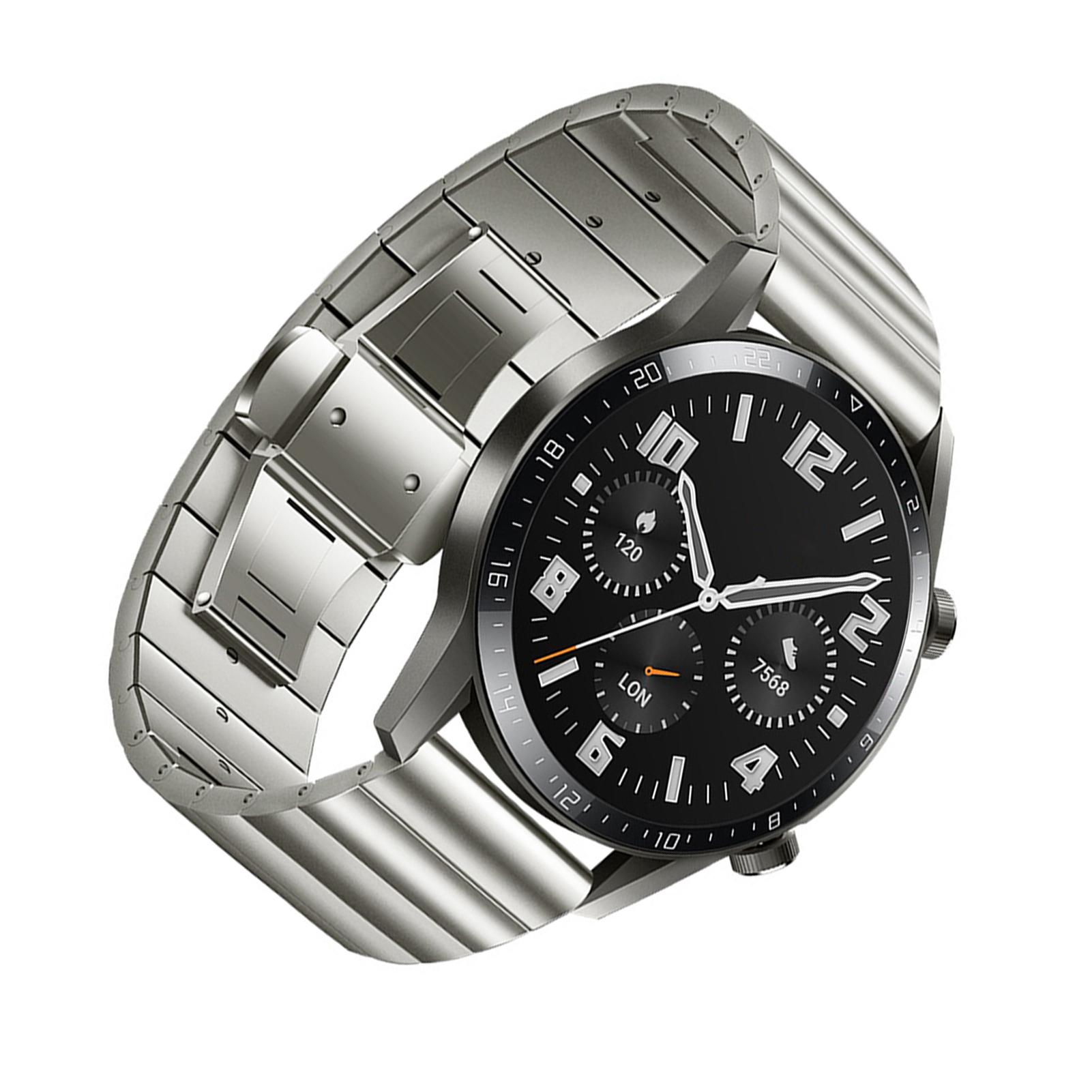 

22mm Watchband Stainless Steel Watch Band Strap Wristband Replacement for HUAWEI WATCH GT2 46mm HONOR MagicWatch2 серебряный