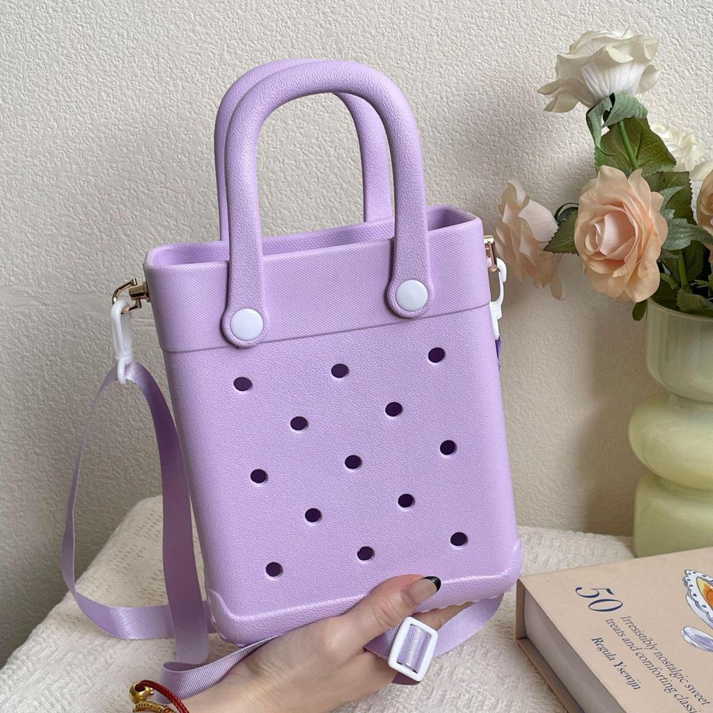 Women's 2024 EVA Portable Commuter Handbag - Small Square Storage Hole Bag