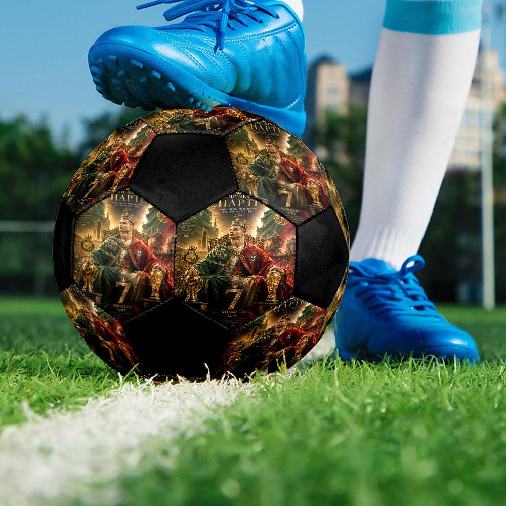 Size 5 Printed Football Resistant Outdoor Training Soccer Ball