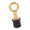 2Pcs Screw Type Compression Drain Plug Excellent Sealing Oxidation Resistant Rubber Brass Boat Drain Plug for Marine Yacht