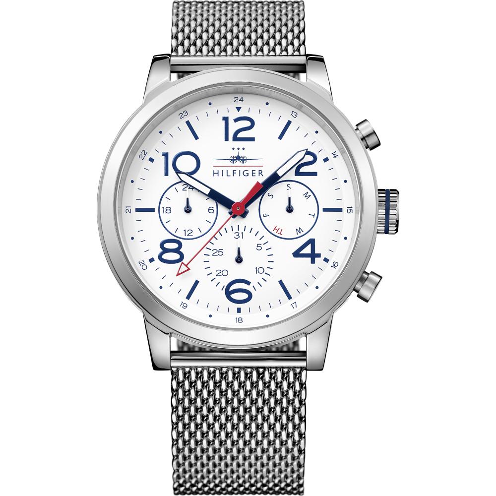 Tommy Hilfiger Jake White Dial Silver Metal Men s Quartz Watch 1791233 белый