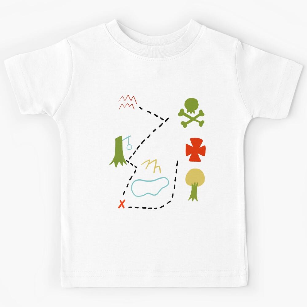 Peter Pan Map Kids T-Shirt 130