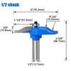 12mm 1/2" Shank Router Bit Cabinet Door Wood Cutters Durable Milling Cutter  Woodworking Tools