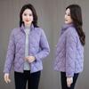 Cotton-padded Women's Short and Thin Large-size Fashion Slim-fitting Down Cotton-padded Mother's New Winter Coat