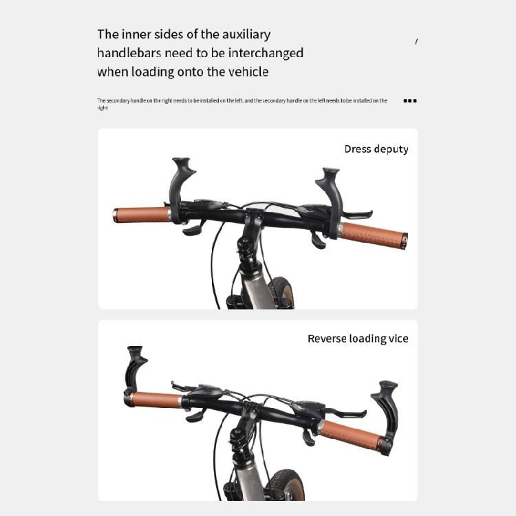 Mountain Bike Deputy Handle Replacement Horn Shaped Adjustable Handlebar Ends Bicycles Extension Handlebar Enduring