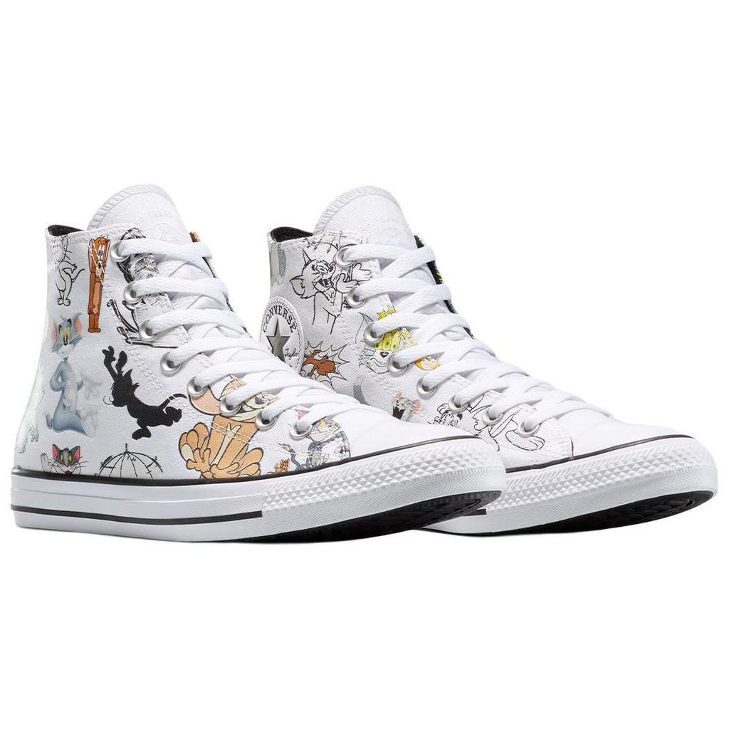Converse Tom & Jerry x Chuck Taylor All Star High Celoplošný potisk Unisex Tenisky Bílá Multi Černá A15112C