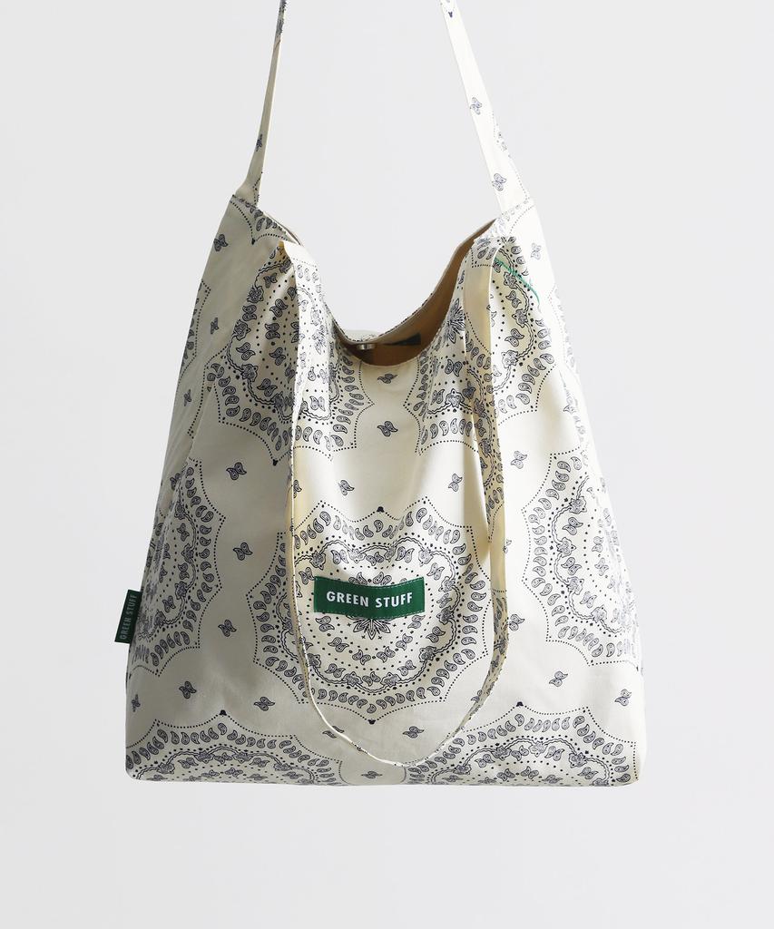 Green Stuff Effortlessly Boxy Shopper Bag 53 Paisley - Ivory