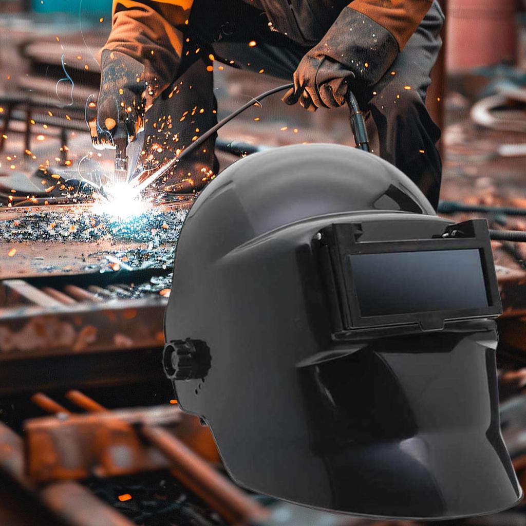 Welder Helmet TIG Welding Helmet TIG Arc Headgear With Double Glass Heat Protection Cover For Machine Repair Metal Cutting