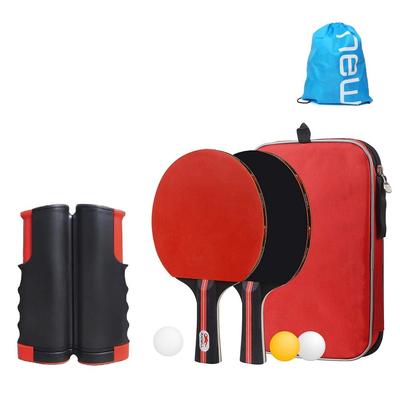 Portable Table Tennis Racket and Net Includes 2 3 Ping Pong an Expandable and a Storage Easy Set Rackets, Balls, Net, Bag. Setup.