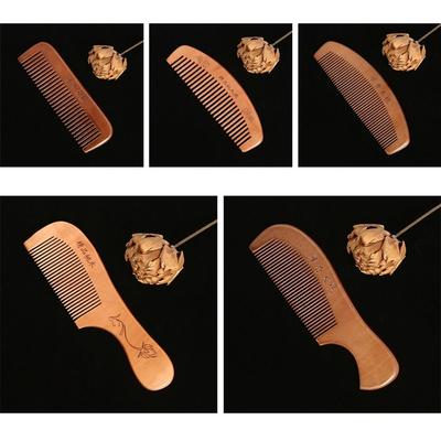 2PCS Head Massage Beard Comb Anti-static Sandalwood Comb  Hair Care Tool Beauty Accessories