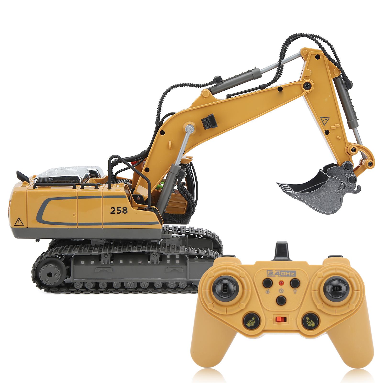 

Радиоуправляемый экскаватор 11 каналов 2,4 ГГц 1:20 Моделирование конструкции вращающегося экскаватора с дистанционным управлением игрушка для