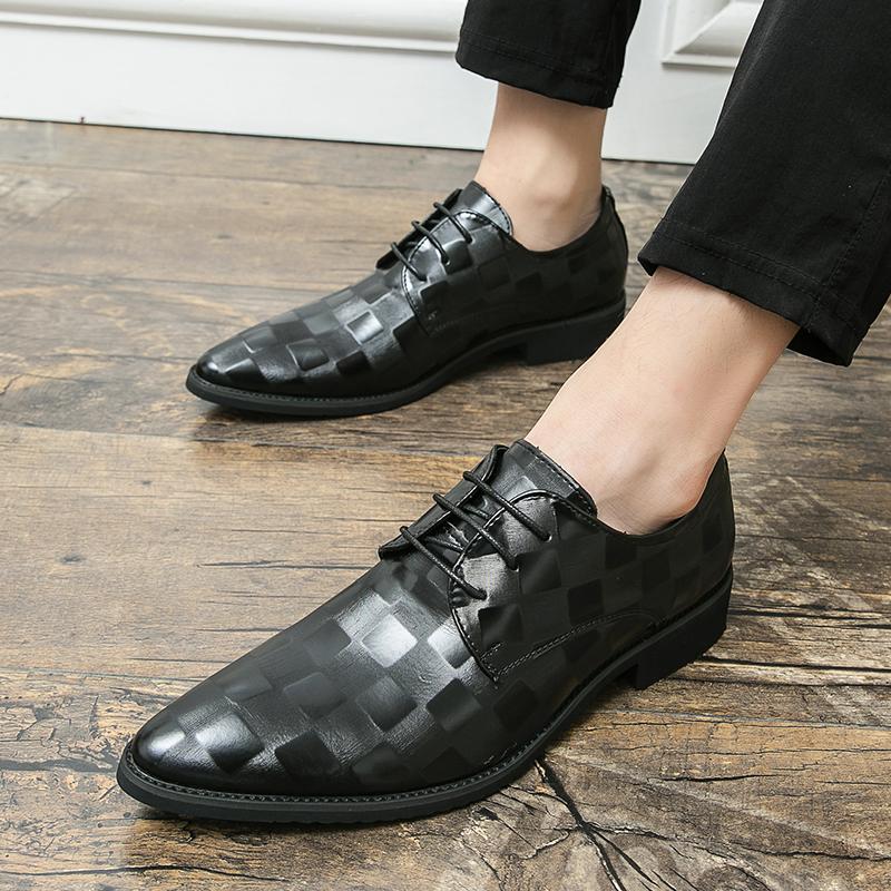 Fashion High Quality Brand Men's Leather Casual Shoes High-end Banquet Pointed Dress Shoes Formal Suit Office Men's Business Shoes