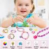 Tibemi Bead Craft Kit for DIY Accessories for and Educational Toy with Animal Parts Storage Elementary School Day Christmas Gift Girls, Necklaces,