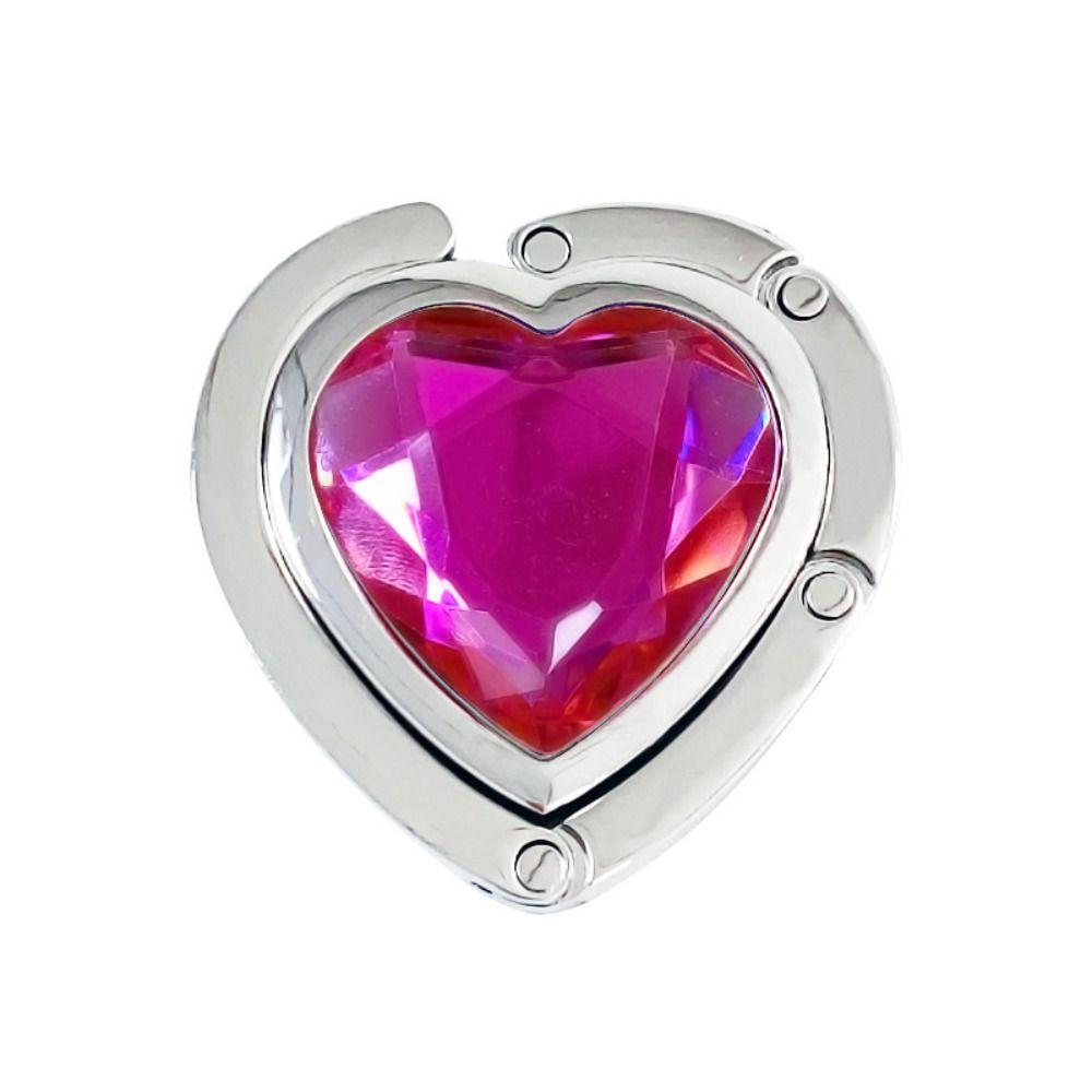 Rhinestone Folding Table Hook Portable Handbag Hook Holder Practical Purse Bag Hanger  Travel