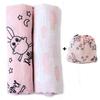 Milk&Moo Set of 2 Chancin Baby Muslin Swaddle Blanket, 100% Cotton, Ultra Soft