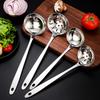 Stainless Steel Long Handle Spoon Colander Soup Spoons Hot Pot Scoop Cooking Utensils  For Hot Pot Home Kitchen Tableware