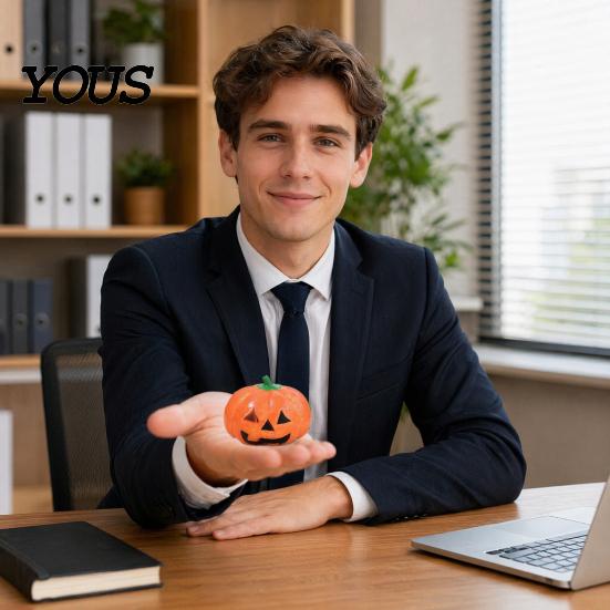 Kürbis Stressball Halloween Entspannungsspielzeug, Gruseliger Kopf Knet-Reliever Klar Glitzer Zuckerball, Partygeschenke Tragbar
