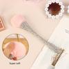 1Pc Nail Dust Brush  Bling Handle White For Acrylic Nail Art Cleaning Brush Manicure Tool