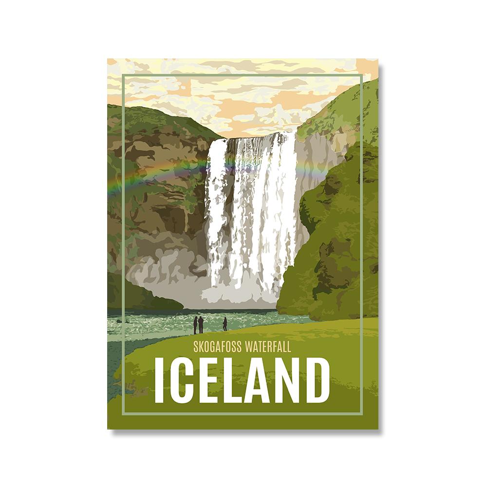 Travel Scenery Canvas Paintings Vintage Spain Denmark Moscow Norway Picture Landscape Wall Art Poster For Living Room Home Decor
