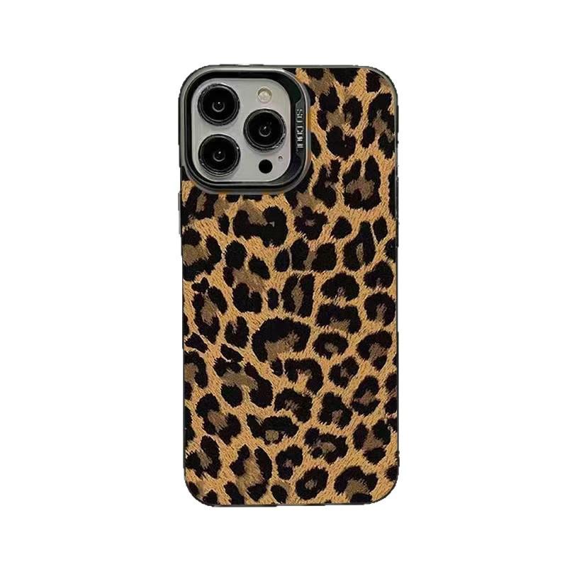 Telefoonhoesje met Luipaardprint voor iPhone 15 Pro Max/14 Pro/17 Air