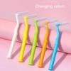 10 PCS Fawnmum L-Shape Interdental Brush Wire Orthodontic Interdental Brush Orthodontic Toothbrush Soft Bristle Oral Care