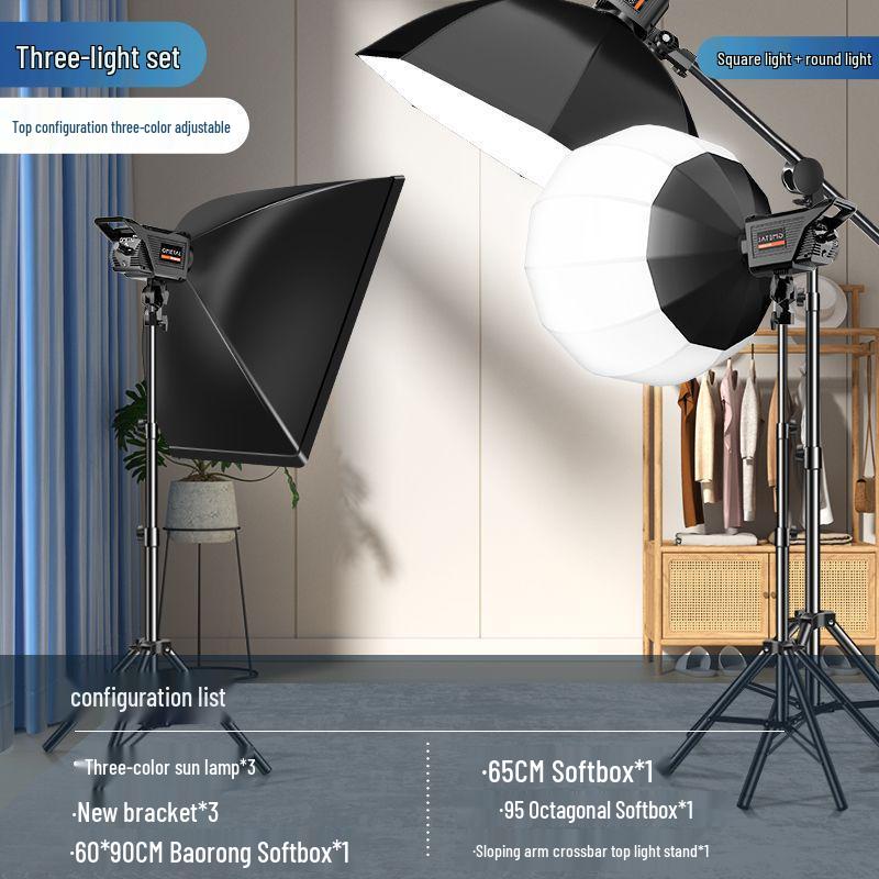 Professional-Grade LED Floor-Standing Spherical Fill Light for Photography and Livestreaming