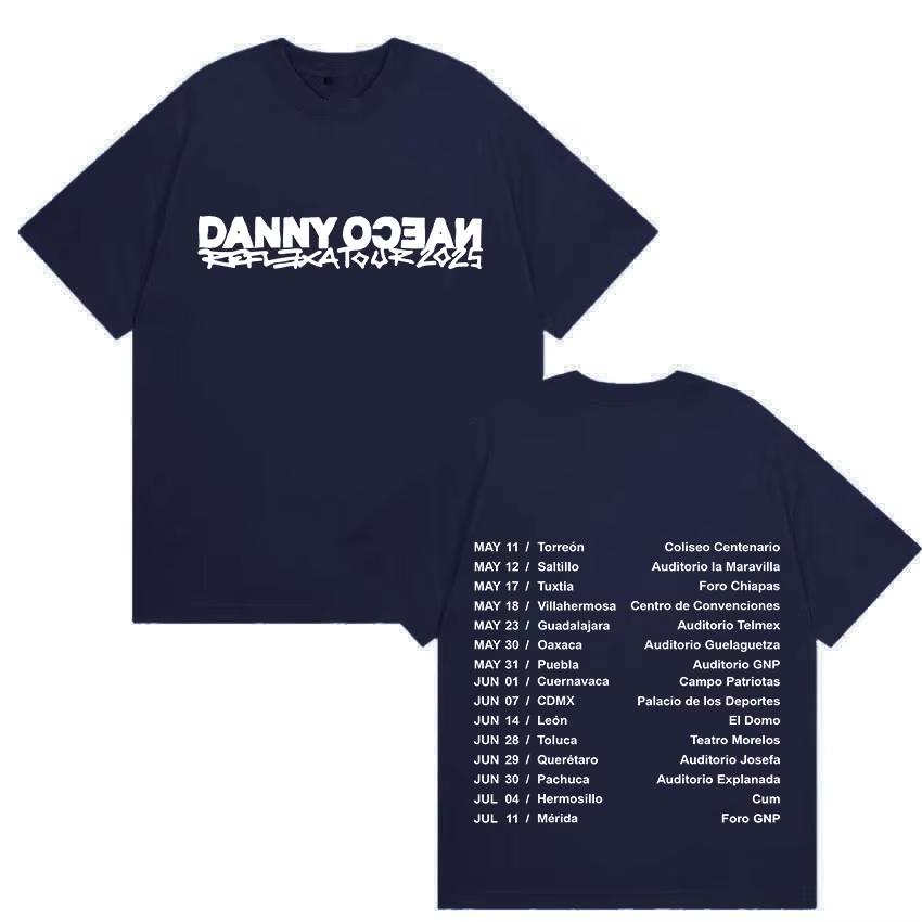 Rapper Danny Ocean Reflexa Tour Album Merch Tshirt Mens Rock Gothic summer Tshirts Fashion High Quality pure Cotton Top