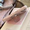 Pink Leopard Print Magnetic Phone Case with Stand for iPhone 16 Pro/13/15 - Cartoon Design