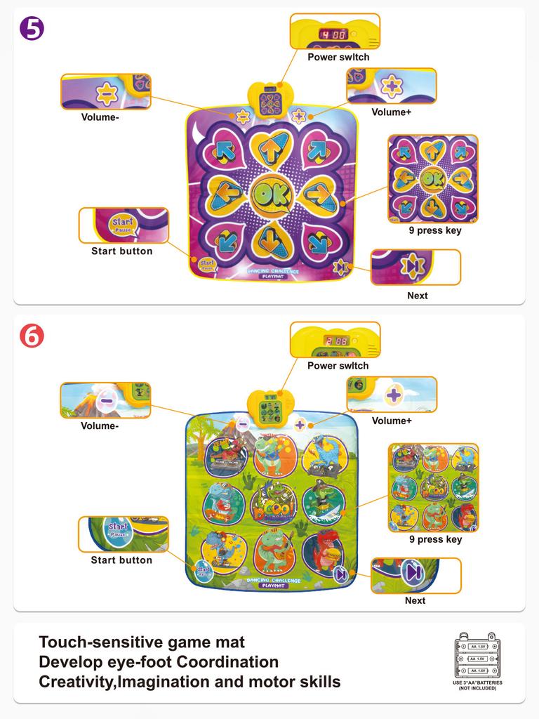 Okul Öncesi Bebek Müzik Dans Battaniyesi Oyuncak Erken Eğitim Hediyesi Çocuk Piyano Klavye Pedi Oyuncak