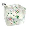 Ice Cube Sensory Toys Christmas Squeeze Toy, Confetti Filled Stress Relief Clear Toy Slow Rebound for Anxiety Reduction Transparent