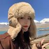 New Bomber Hat Thick Warm Fur Winter Cap for Men Women Earflap Pilot Hat Outdoor Ski Russian Fashionable Male Female Beanie Hat