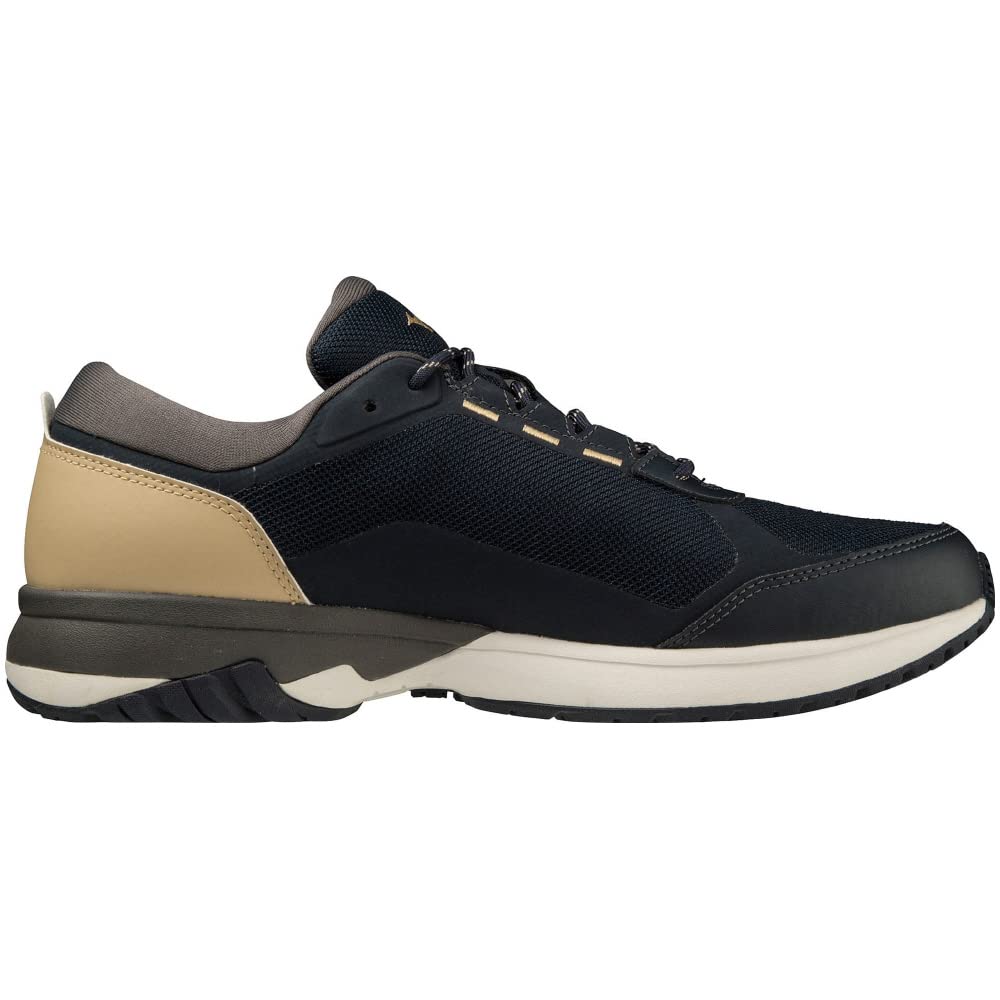 Mizuno WAVE XE-1 CrossE Energy Walking Shoes, Lightweight, Wide Fit, Casual Sneakers, Navy/Camel, Size 25.5 cm, 3E