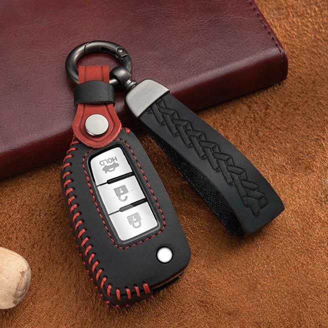 

Чехол-накладка для складного ключа автомобиля для X-Trail Qashqai J11 Juke Murano Micra Tiida Maxima Altima Kicks Защитный держатель чёрный