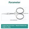 Curved Blade Eyebrow Scissors Professional Stainless Steel Precision Trimmer Eyebrow Eyelash Hair Remover Tool Nose Hair Scissor