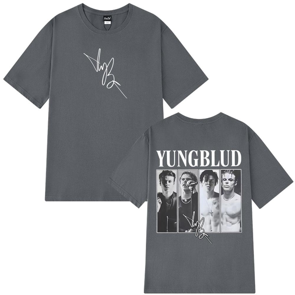 IDOLS Tour 2025 Yungblud Signature Grafik Vintage T-Shirt Herren Damen Punk Rock T-Shirts Locker Baumwolle Hip-Hop T-shirts Streetwear