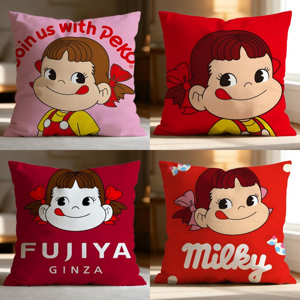 Hot F-FFujiya Cushion Cover Soft Washable Pillow Case Multi-Scene for Couch Bed Travel Office Use
