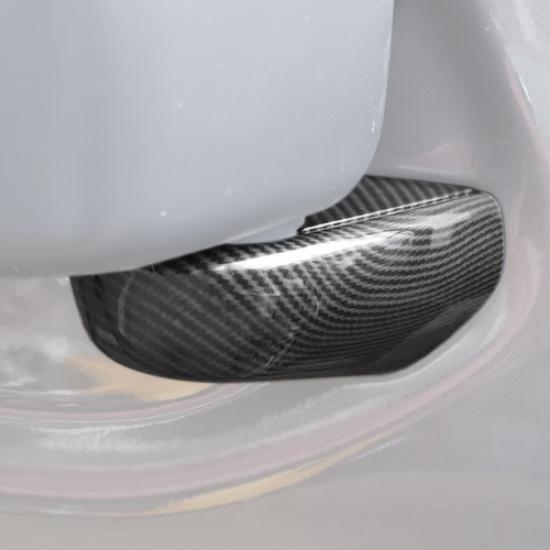 For 18-25 Jeep Gladiator JT/Wrangler JL Carbon Fiber Rear Mirror Base Cover Trim