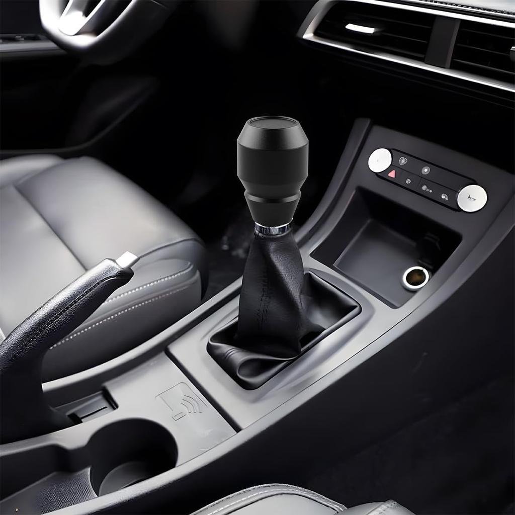 Car Shift Knob, Aluminum Alloy Manual Automatic Vehicle Gear Shifter Knob, 5 6 Speed Automotive Gear Lever Stick Shift Handle Replacement