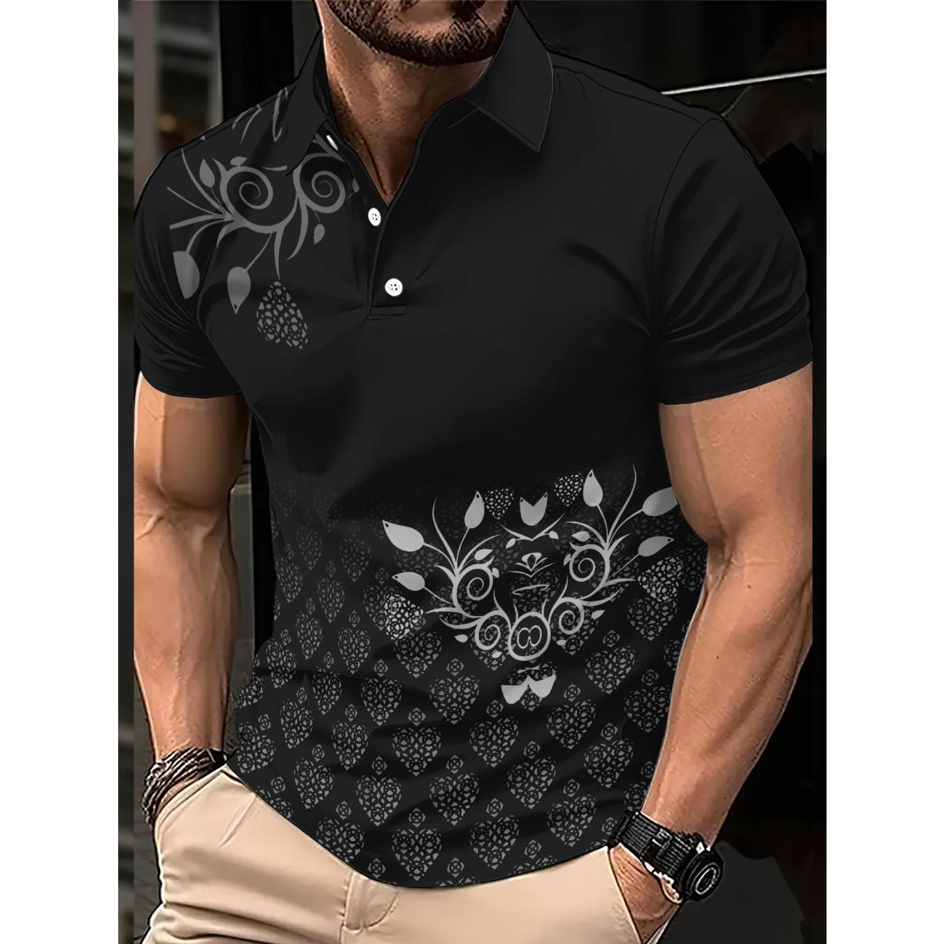 2026 Summer Men s Polo Shirt - 3D Printed Design Breathable Lightweight Comfortable Casual S