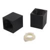 Modern Black Square Shower Thermostatic Handle Knob with Clear Markings