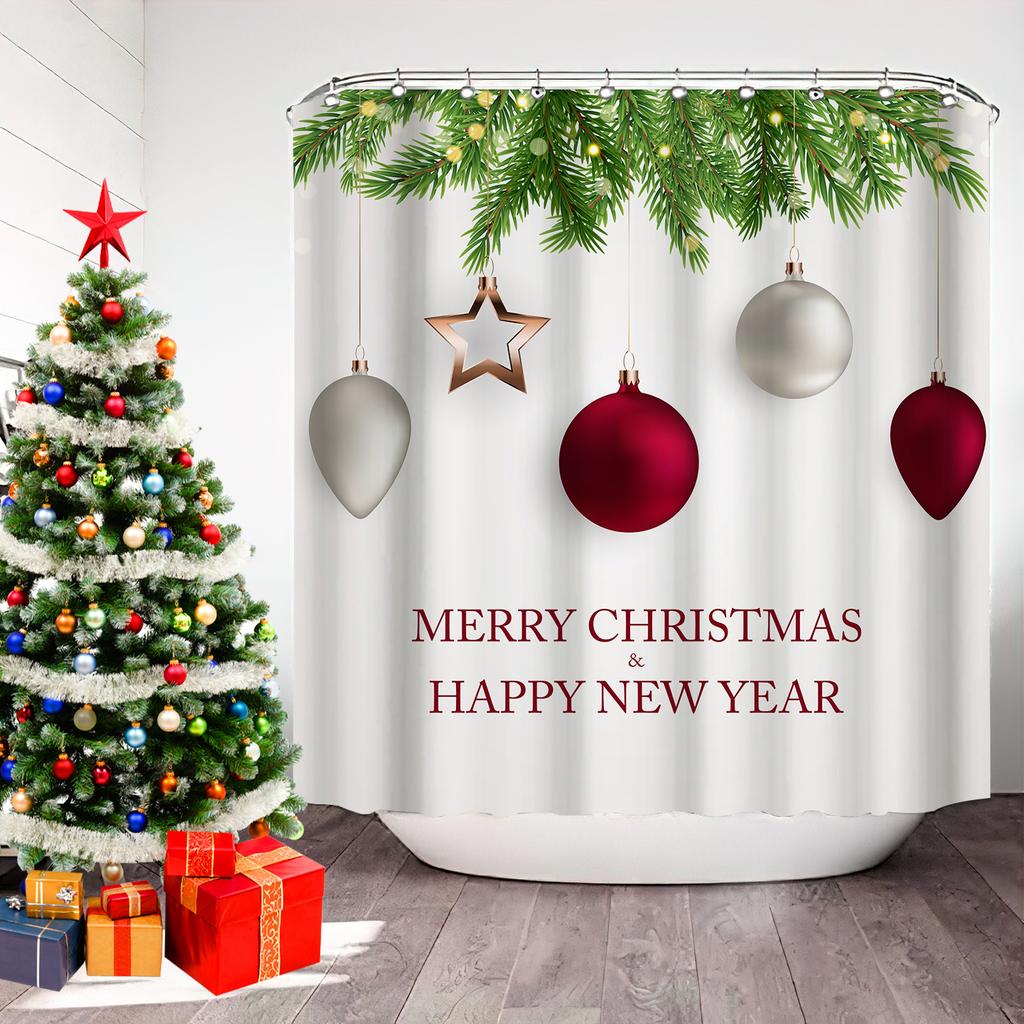 JINRUN Bathroom Thickened Waterproof Curtain Mildew Proof Shower Curtain Shower Partition Curtain Shower Curtain Bathroom Curtain Free Perforation